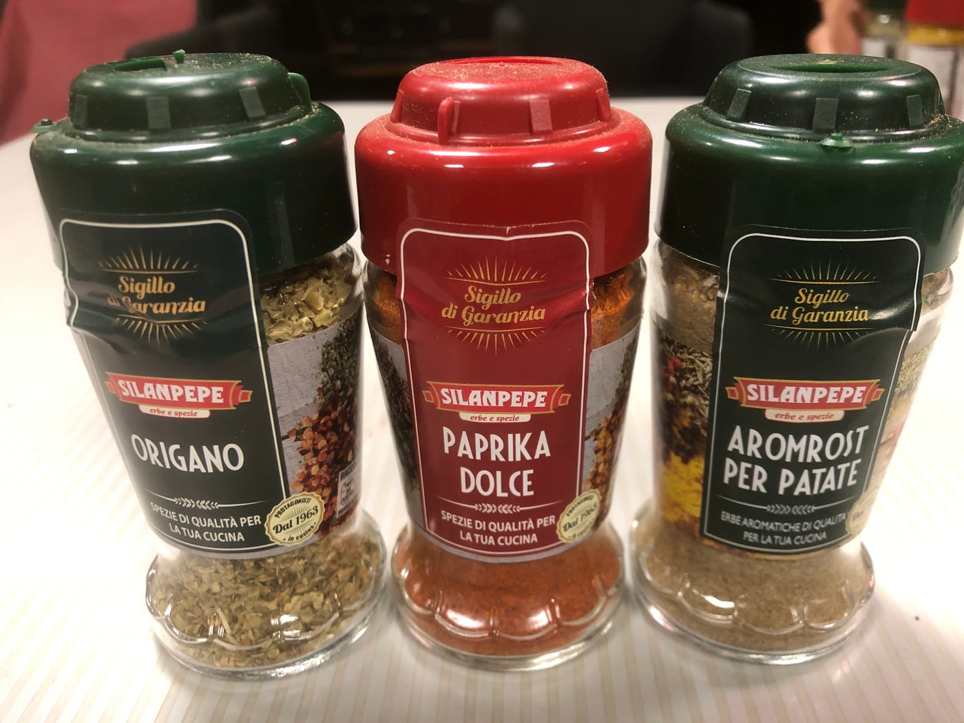 Set 3 spezie Silanpepe - Origano, Paprika Dolce, Aromi